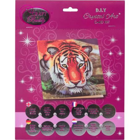 Crystal Art Tiger 18x18cm