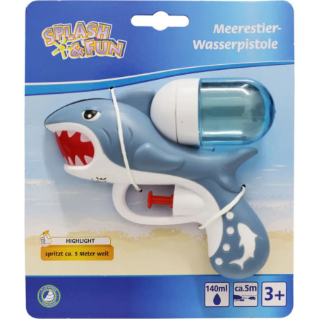 Splash & Fun Wasserpistole Meerestier 13 cm, 2-fach sortiert