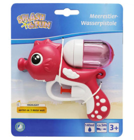 Splash & Fun Wasserpistole Meerestier 13 cm, 2-fach sortiert