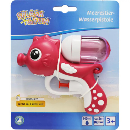 Splash & Fun Wasserpistole Meerestier 13 cm, 2-fach sortiert