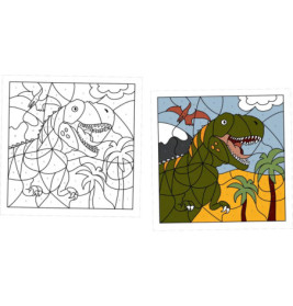 Malen nach Zahlen - T-Rex World