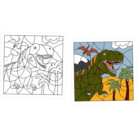 Malen nach Zahlen - T-Rex World