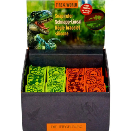 Schnapp-Lineal - T-Rex World, sortiert (1 Stück)