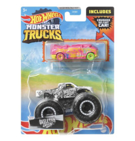 Mattel GRH81 Hot Wheels Monster Trucks 1:64 Die Cast Truck + Car Promo, sortiert