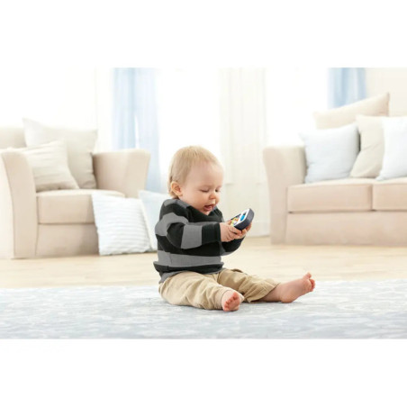 Fisher-Price Lernspaß Smartphone Musiklernspielzeug für Babys, grau, deutsche Version