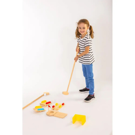 Outdoor active Minigolf-Set 11-teilig