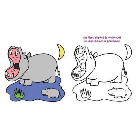 Das dicke Kindergarten-Malbuch: Tierkinder