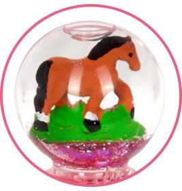 Glitzerkugel-Stift - Pferdefre unde