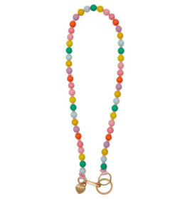 Schlüsselband Holzperlen -