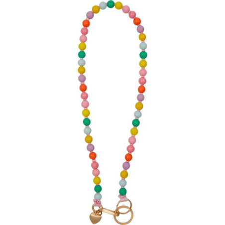 Schlüsselband Holzperlen -