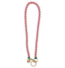 Schlüsselband Holzperlen -