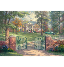 Graceland 50th Anniversary, Puzzle Thomas Kinkade 1.000 Teile