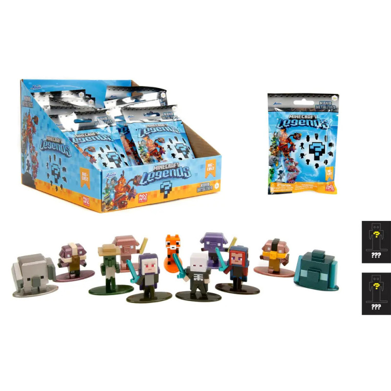 Minecraft Blind Pack Nanofigs 12-fach sortiert