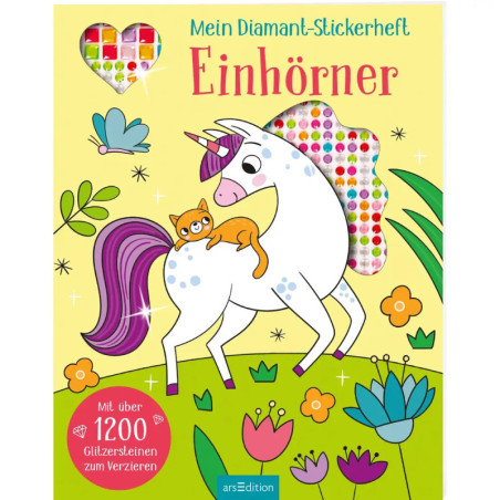 Mein Diamant-Stickerheft – Einhörner