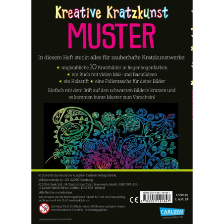 Kratzbilder für Kinder: Kreative Kratzkunst: Muster