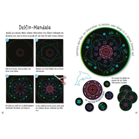 Kratzbilder für Kinder: Kreative Kratzkunst: Muster