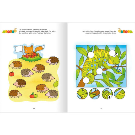 Lernraupe – Mein Übungsheft – Denkspiele