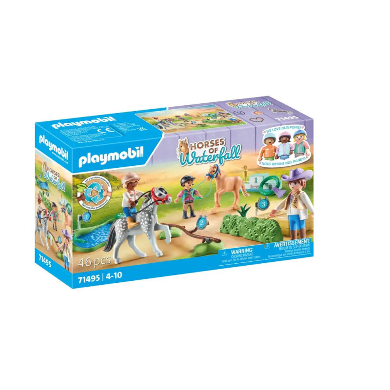 Playmobil Horses of Waterfall, Spielset mit Figuren, Pferden und Zubehör, geeignet für Kinder von 4-10 Jahren. Playmobil Horses of Waterfall, Spielset mit Figuren, Pferden und Zubehör, geeignet für Kinder von 4-10 Jahren.