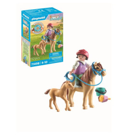 PLAYMOBIL 71498 Kind mit Pony und Fohlen