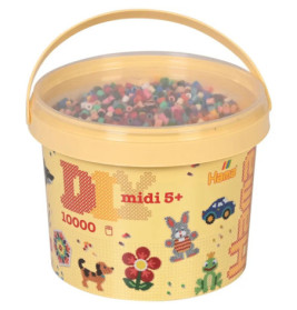 HAMA Perleneimer 10000 Perlen im Volltonmix