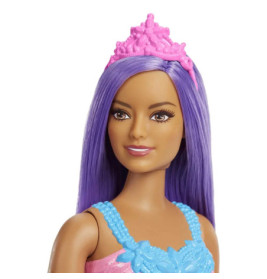 Mattel HGR17 Barbie Dreamtopia Prinzessinnen-Puppe (kurvig, brünettes Haar), ab 3 Jahren