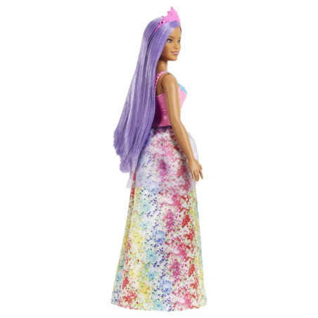 Mattel HGR17 Barbie Dreamtopia Prinzessinnen-Puppe (kurvig, brünettes Haar), ab 3 Jahren