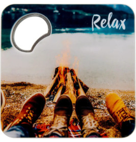 Untersetzer m.Flaschenöffner HOPFENHEBEL - Urban&Gray, sortiert (1 Stück)