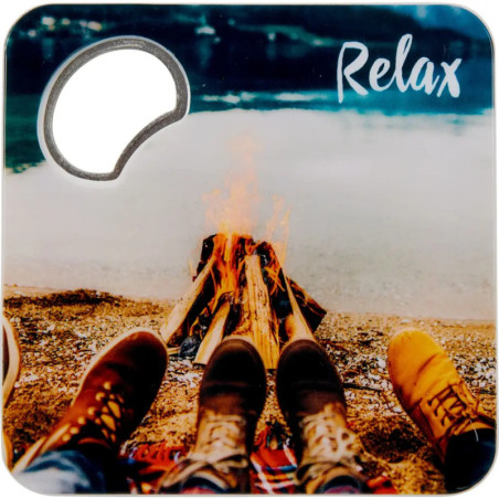 Untersetzer m.Flaschenöffner HOPFENHEBEL - Urban&Gray, sortiert (1 Stück)