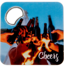 Untersetzer m.Flaschenöffner HOPFENHEBEL - Urban&Gray, sortiert (1 Stück)