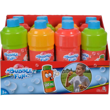 Bubble Fun Seifenblasen Flasche, 500ml, 3-s.