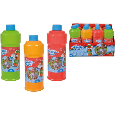 Bubble Fun Seifenblasen Flasche, 500ml, 3-s.