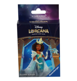 Disney Lorcana Kartenhüllen-Box mit Prinzessin Tiana in blau-goldenem, magischem Design.