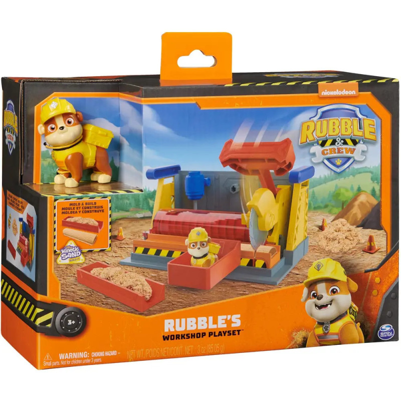 Rubbles Workshop Playset mit Paw Patrol Figur Rubble und Bauwerkzeugen, originalverpackt.