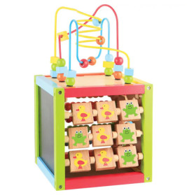 SpielMaus Holz Lernwürfel inklusive Motorikspiel