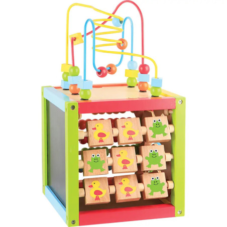 SpielMaus Holz Lernwürfel inklusive Motorikspiel