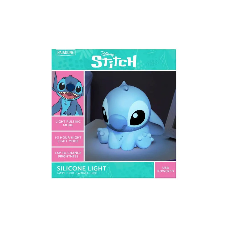 Disney Stitch Silikon-Nachtlicht in Verpackung, USB-betrieben, mit Puls- und Helligkeitsfunktion. Disney Stitch Silikon-Nachtlicht in Verpackung, USB-betrieben, mit Puls- und Helligkeitsfunktion.