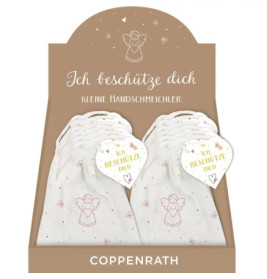 Ich beschütze dich - Porzellan-Handschmeichler Herz m. Engel