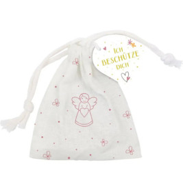 Ich beschütze dich - Porzellan-Handschmeichler Herz m. Engel