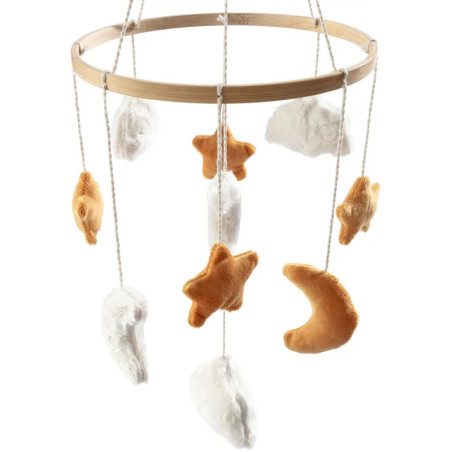 Sterntaler Baby Mobile Himmelskörper mattgelb