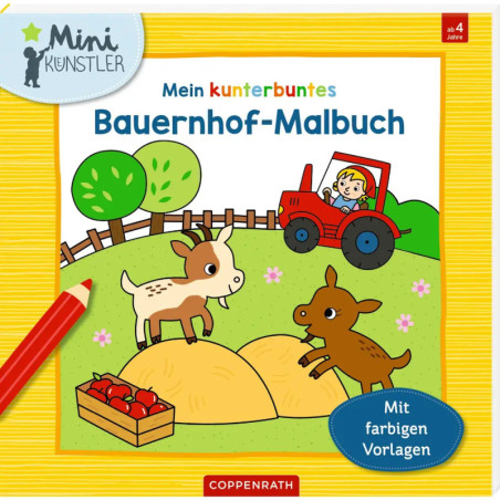 Mein kunterbuntes Bauernhof-Malbuch (Minikünstle