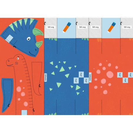 Mein grosses Bastelset - Schneiden lernen Dino