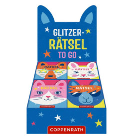 Glitzer-Rätsel to go Katze/Hase/Fuchs/La