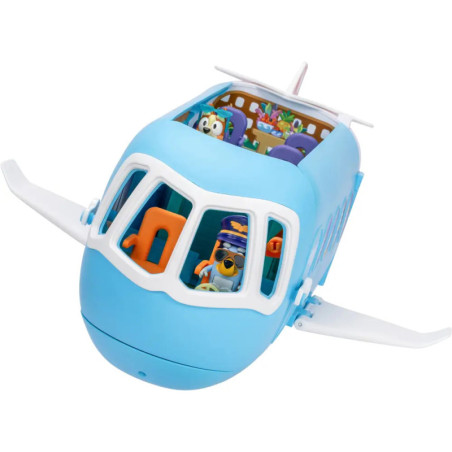 Moose Toys BLUEY HOLIDAY 3in1 Set Airplane, Boat Hotel