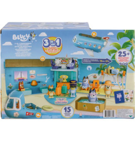 Moose Toys BLUEY HOLIDAY 3in1 Set Airplane, Boat Hotel