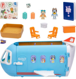 Moose Toys BLUEY HOLIDAY 3in1 Set Airplane, Boat Hotel