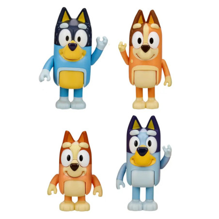 mooseToys BLUEY Figuren 4er pack - Familie