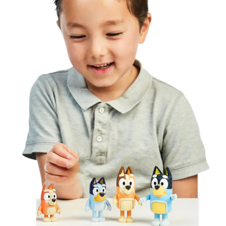 mooseToys BLUEY Figuren 4er pack - Familie