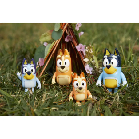 mooseToys BLUEY Figuren 4er pack - Familie