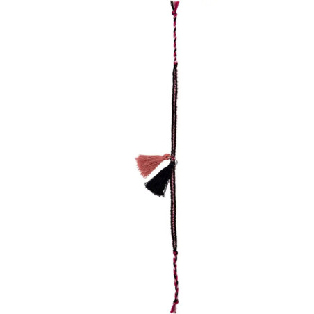Freundschaftsbänder knüpfen (roségold/schwarz)