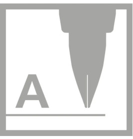 Ergonomischer Schulfüller für Linkshänder mit Anfänger-Feder A - STABILO EASYbirdy in himmelblau/gra